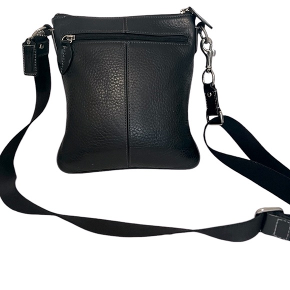 Coach Black Pebbled Leather Crossbody Bag - Picture 2 of 16